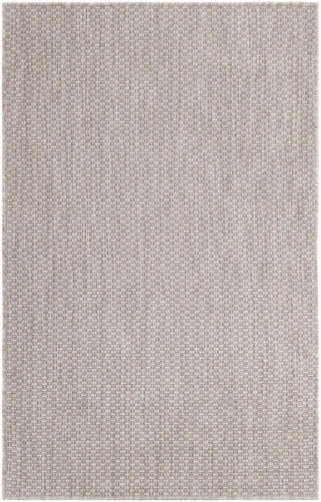 Beige 3' 1 x 5' 3 Outdoor Solid Rectangle Area Rug Weather Resistant for Patio, Deck, Terrace, Balcony, Porch 100% Polypropylene Minimalist Waterproof Carpet for Sale at Rug Engine