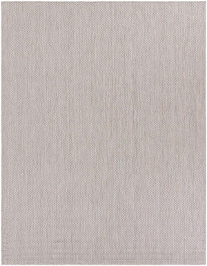 Beige 7' 10 x 10' Outdoor Solid Rectangle Area Rug Weather Resistant for Patio, Deck, Terrace, Balcony, Porch 100% Polypropylene Minimalist Waterproof Carpet for Sale at Rug Engine