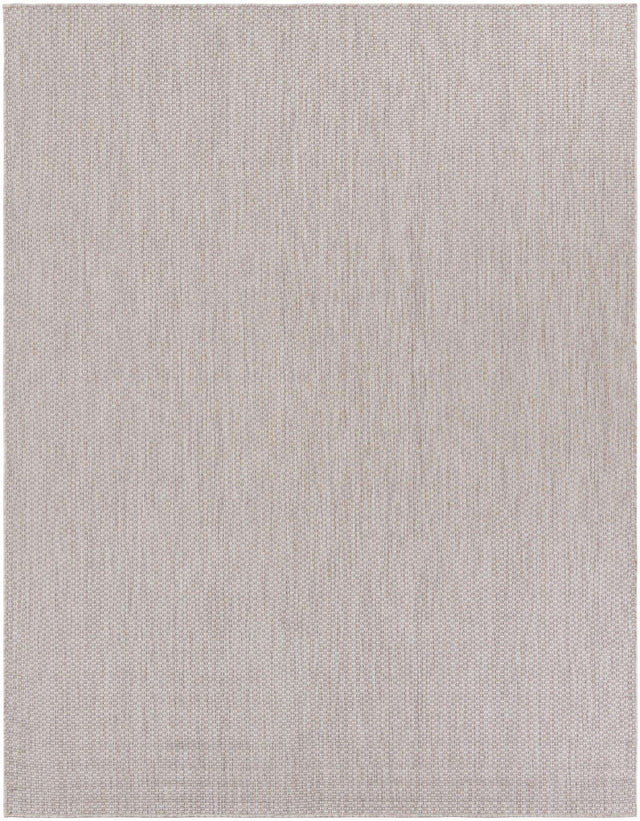 Beige 7' 10 x 10' Outdoor Solid Rectangle Area Rug Weather Resistant for Patio, Deck, Terrace, Balcony, Porch 100% Polypropylene Minimalist Waterproof Carpet for Sale at Rug Engine