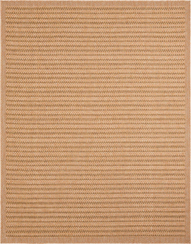 Light Brown 7' 10 x 10' Outdoor Border Rectangle Area Rug Weather Resistant for Patio, Deck, Terrace, Balcony, Porch 100% Polypropylene Classic Bordered Carpet for Sale at Rug Engine