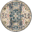 Ivory 4' 1 x 4' 1 Sumter Round Area Rug Contemporary Durable Easy Clean Carpet for Bedrooms, Living Areas, Dining, Office, Dorms for Sale at Rug Engine