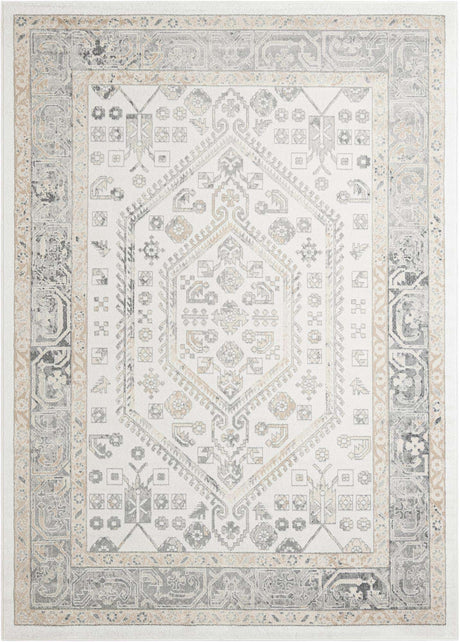 Ivory 7' 10 x 11' Aurelia Rectangle Area Rug 100% Polypropylene & Jute Backing Living Dining Room Bedroom Office Traditional Carpet for Sale at Rug Engine