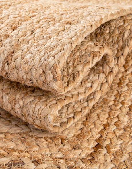 Multicolor 5' 3 x 5' 3 Kids Braided Jute Round Area Rug for Baby Nursery, Toddler Playroom,  Bedrooms All Natural Eco-Friendly Sustainable Carpet for Sale at Rug Engine