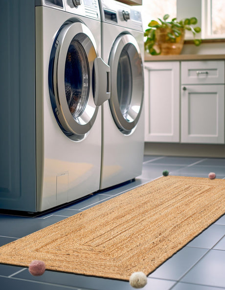 Multicolor 2' x 6' 1 Kids Braided Jute Runner Area Rug for Baby Nursery, Toddler Playroom,  Bedrooms All Natural Eco-Friendly Sustainable Carpet for Sale at Rug Engine