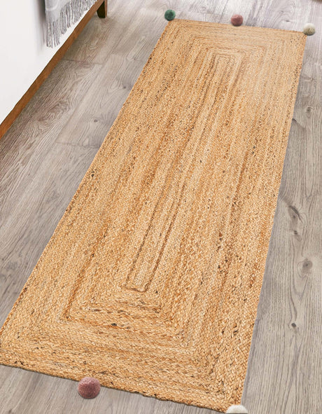 Multicolor 2' x 6' 1 Kids Braided Jute Runner Area Rug for Baby Nursery, Toddler Playroom,  Bedrooms All Natural Eco-Friendly Sustainable Carpet for Sale at Rug Engine