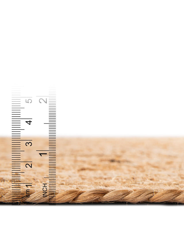 Multicolor 2' x 6' 1 Kids Braided Jute Runner Rug