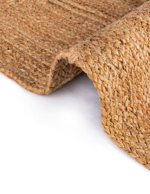 Multicolor 2' x 6' 1 Kids Braided Jute Runner Rug