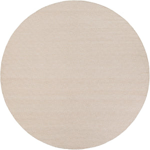 Beige 10' x 10' Geo Trellis Flatweave Round Area Rug 80% Wool & 20% Cotton Natural Geometric Carpet for Living, Office, Dining, Dorms for Sale at Rug Engine