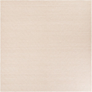 Beige 10' x 10' Geo Trellis Flatweave Square Area Rug 80% Wool & 20% Cotton Natural Geometric Carpet for Living, Office, Dining, Dorms for Sale at Rug Engine