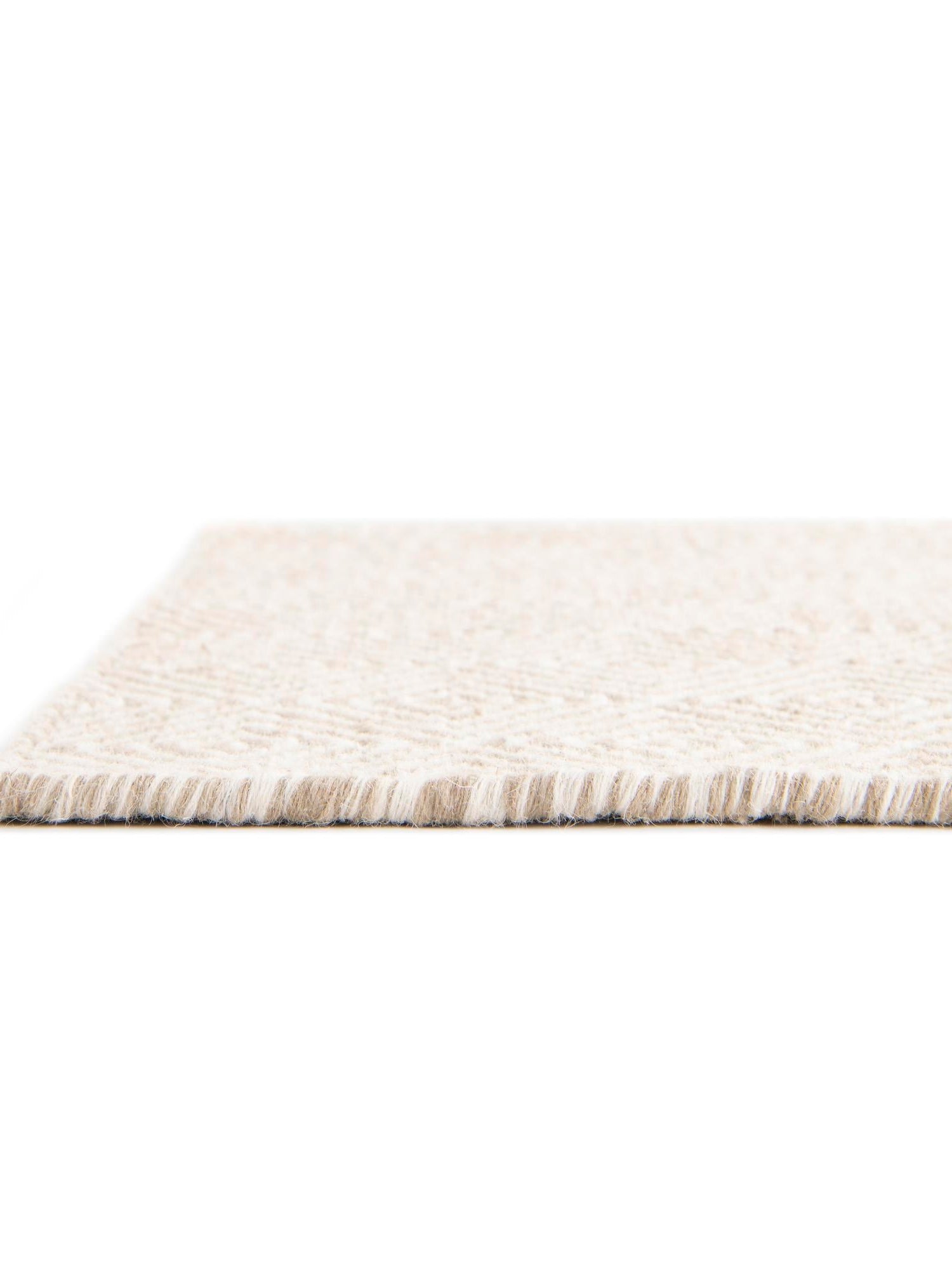 Beige 5' 1 x 8' Geo Trellis Flatweave Rectangle Area Rug 80% Wool & 20% Cotton Natural Geometric Carpet for Living, Office, Dining, Dorms for Sale at Rug Engine