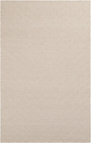 Beige 5' 1 x 8' Geo Trellis Flatweave Rectangle Area Rug 80% Wool & 20% Cotton Natural Geometric Carpet for Living, Office, Dining, Dorms for Sale at Rug Engine
