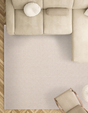 Beige 12' x 12' Geo Trellis Flatweave Square Area Rug 80% Wool & 20% Cotton Natural Geometric Carpet for Living, Office, Dining, Dorms for Sale at Rug Engine