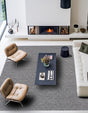 Black 10' x 10' Geo Trellis Flatweave Square Area Rug 80% Wool & 20% Cotton Natural Geometric Carpet for Living, Office, Dining, Dorms for Sale at Rug Engine