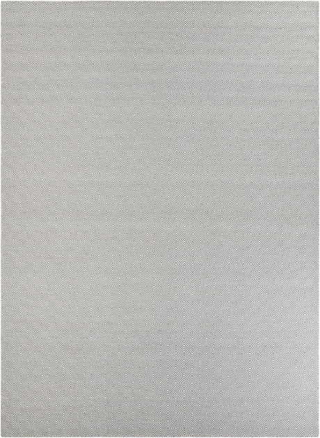 Gray 10' x 14' 1 Geo Trellis Flatweave Rectangle Area Rug 80% Wool & 20% Cotton Natural Geometric Carpet for Living, Office, Dining, Dorms for Sale at Rug Engine