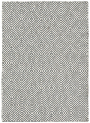 Gray 2' x 3' 1 Geo Trellis Flatweave Rectangle Area Rug 80% Wool & 20% Cotton Natural Geometric Carpet for Living, Office, Dining, Dorms for Sale at Rug Engine
