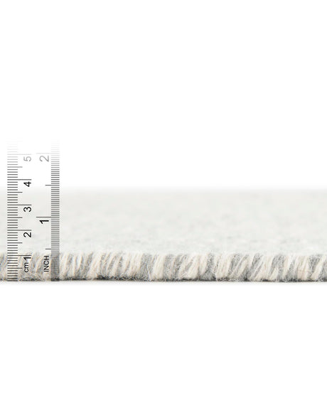 Gray 2' 7 x 14' 1 Geo Trellis Flatweave Runner Area Rug 80% Wool & 20% Cotton Natural Geometric Carpet for Living, Office, Dining, Dorms for Sale at Rug Engine