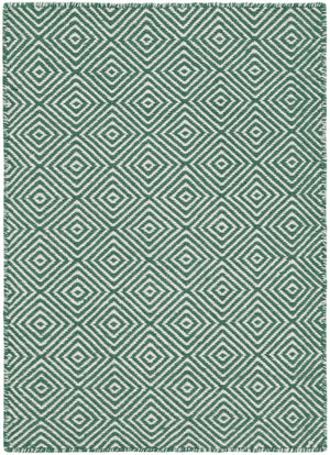 Green 2' x 3' 1 Geo Trellis Flatweave Rectangle Area Rug 80% Wool & 20% Cotton Natural Geometric Carpet for Living, Office, Dining, Dorms for Sale at Rug Engine