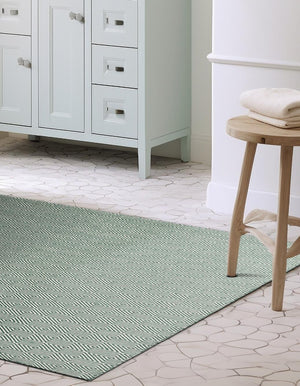 Green 10' x 14' 1 Geo Trellis Flatweave Rectangle Area Rug 80% Wool & 20% Cotton Natural Geometric Carpet for Living, Office, Dining, Dorms for Sale at Rug Engine