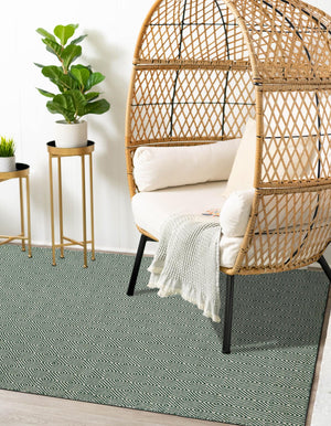 Green 2' x 3' 1 Geo Trellis Flatweave Rectangle Area Rug 80% Wool & 20% Cotton Natural Geometric Carpet for Living, Office, Dining, Dorms for Sale at Rug Engine
