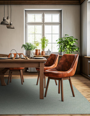 Green 12' x 12' Geo Trellis Flatweave Square Area Rug 80% Wool & 20% Cotton Natural Geometric Carpet for Living, Office, Dining, Dorms for Sale at Rug Engine