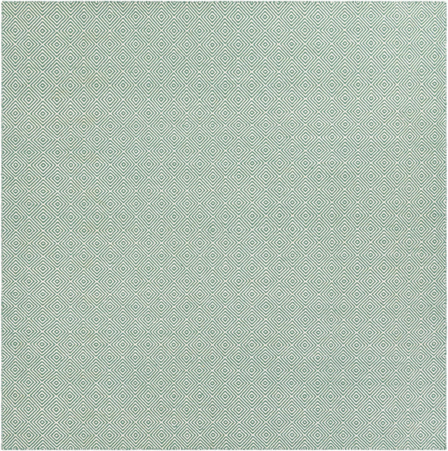 Green 7' 10 x 7' 10 Geo Trellis Flatweave Square Area Rug 80% Wool & 20% Cotton Natural Geometric Carpet for Living, Office, Dining, Dorms for Sale at Rug Engine