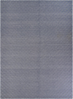 Navy Blue 10' x 14' 1 Geo Trellis Flatweave Rectangle Area Rug 80% Wool & 20% Cotton Natural Geometric Carpet for Living, Office, Dining, Dorms for Sale at Rug Engine