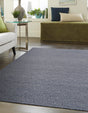 Navy Blue 6' 1 x 9' Geo Trellis Flatweave Rectangle Area Rug 80% Wool & 20% Cotton Natural Geometric Carpet for Living, Office, Dining, Dorms for Sale at Rug Engine
