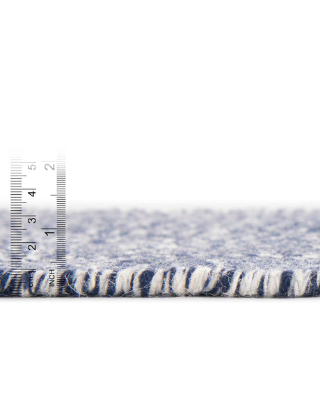 Navy Blue 9' x 12' Geo Trellis Flatweave Rectangle Area Rug 80% Wool & 20% Cotton Natural Geometric Carpet for Living, Office, Dining, Dorms for Sale at Rug Engine