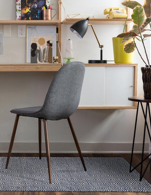 Navy Blue 2' x 8' Geo Trellis Flatweave Runner Area Rug 80% Wool & 20% Cotton Natural Geometric Carpet for Living, Office, Dining, Dorms for Sale at Rug Engine