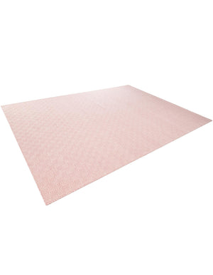 Pink 10' x 14' 1 Geo Trellis Flatweave Rectangle Area Rug 80% Wool & 20% Cotton Natural Geometric Carpet for Living, Office, Dining, Dorms for Sale at Rug Engine