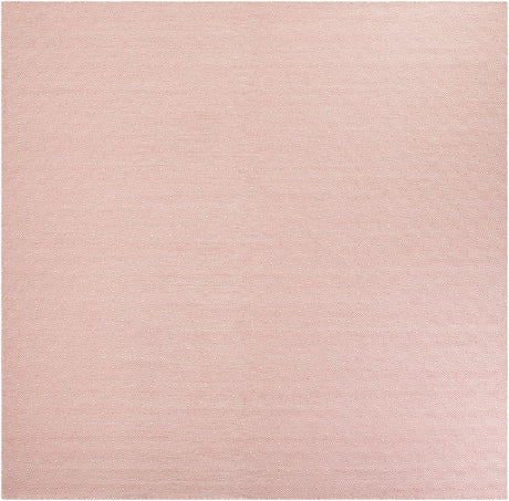 Pink 12' x 12' Geo Trellis Flatweave Square Area Rug 80% Wool & 20% Cotton Natural Geometric Carpet for Living, Office, Dining, Dorms for Sale at Rug Engine