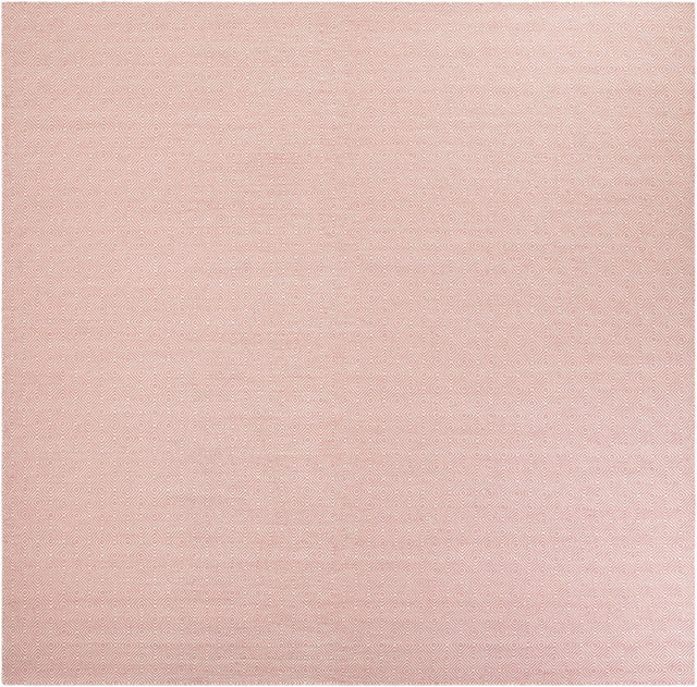 Pink 12' x 12' Geo Trellis Flatweave Square Area Rug 80% Wool & 20% Cotton Natural Geometric Carpet for Living, Office, Dining, Dorms for Sale at Rug Engine