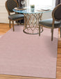 Pink 2' x 3' 1 Geo Trellis Flatweave Rectangle Area Rug 80% Wool & 20% Cotton Natural Geometric Carpet for Living, Office, Dining, Dorms for Sale at Rug Engine