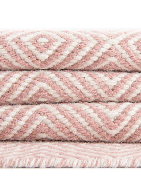 Pink 10' x 14' 1 Geo Trellis Flatweave Rectangle Area Rug 80% Wool & 20% Cotton Natural Geometric Carpet for Living, Office, Dining, Dorms for Sale at Rug Engine