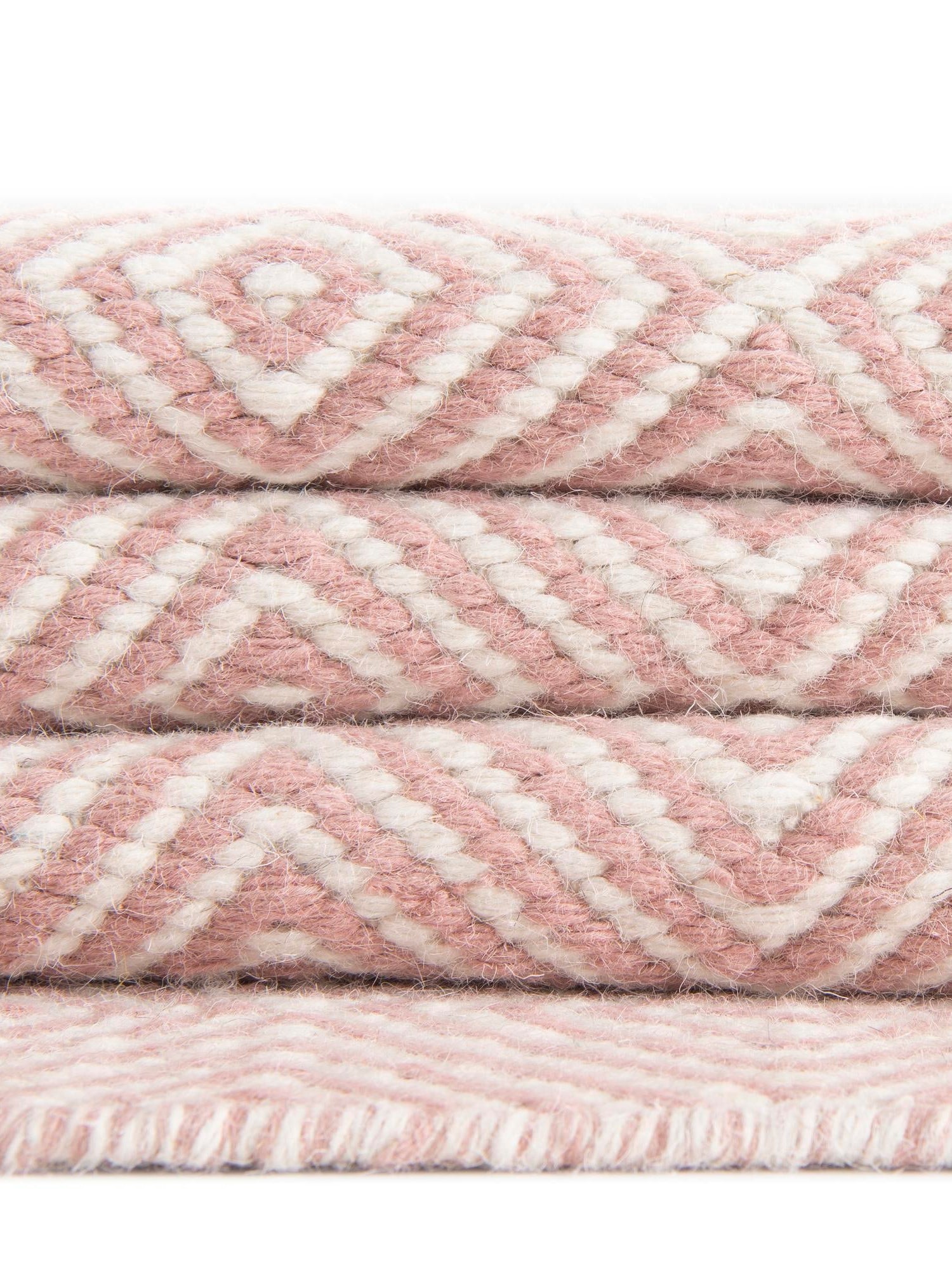 Pink 6' 1 x 9' Geo Trellis Flatweave Rectangle Area Rug 80% Wool & 20% Cotton Natural Geometric Carpet for Living, Office, Dining, Dorms for Sale at Rug Engine