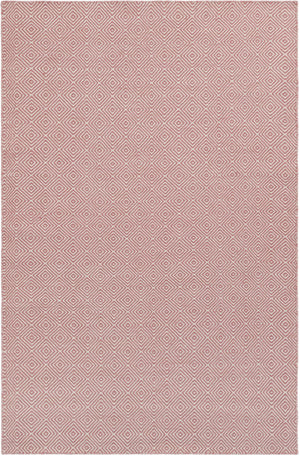 Pink 5' 1 x 8' Geo Trellis Flatweave Rectangle Area Rug 80% Wool & 20% Cotton Natural Geometric Carpet for Living, Office, Dining, Dorms for Sale at Rug Engine