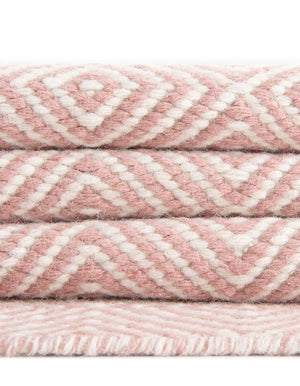 Pink 3' 1 x 3' 1 Geo Trellis Flatweave Round Area Rug 80% Wool & 20% Cotton Natural Geometric Carpet for Living, Office, Dining, Dorms for Sale at Rug Engine