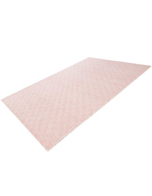 Pink 6' 1 x 9' Geo Trellis Flatweave Rectangle Area Rug 80% Wool & 20% Cotton Natural Geometric Carpet for Living, Office, Dining, Dorms for Sale at Rug Engine