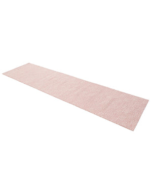 Pink 2' x 8' Geo Trellis Flatweave Runner Area Rug 80% Wool & 20% Cotton Natural Geometric Carpet for Living, Office, Dining, Dorms for Sale at Rug Engine