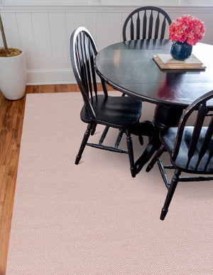 Pink 10' x 10' Geo Trellis Flatweave Square Area Rug 80% Wool & 20% Cotton Natural Geometric Carpet for Living, Office, Dining, Dorms for Sale at Rug Engine