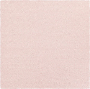 Pink 7' 10 x 7' 10 Geo Trellis Flatweave Square Area Rug 80% Wool & 20% Cotton Natural Geometric Carpet for Living, Office, Dining, Dorms for Sale at Rug Engine