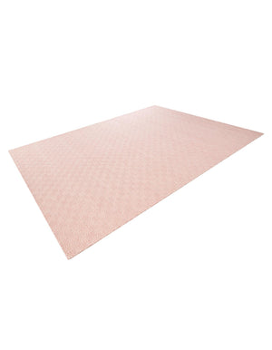 Pink 9' x 12' Geo Trellis Flatweave Rectangle Area Rug 80% Wool & 20% Cotton Natural Geometric Carpet for Living, Office, Dining, Dorms for Sale at Rug Engine