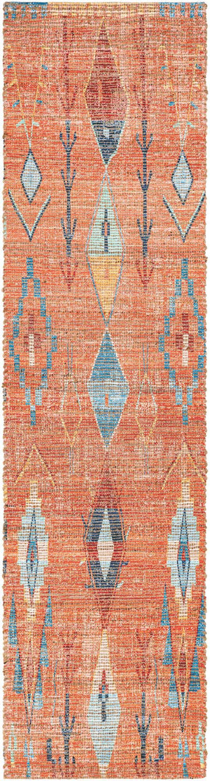 Rust Red 2' 2 x 8' Chenille Jute Runner Area Rug Vintage Distressed Boho All Natural Eco-Friendly Sustainable Carpet for Living Dining Office Dorm Rooms for Sale at Rug Engine