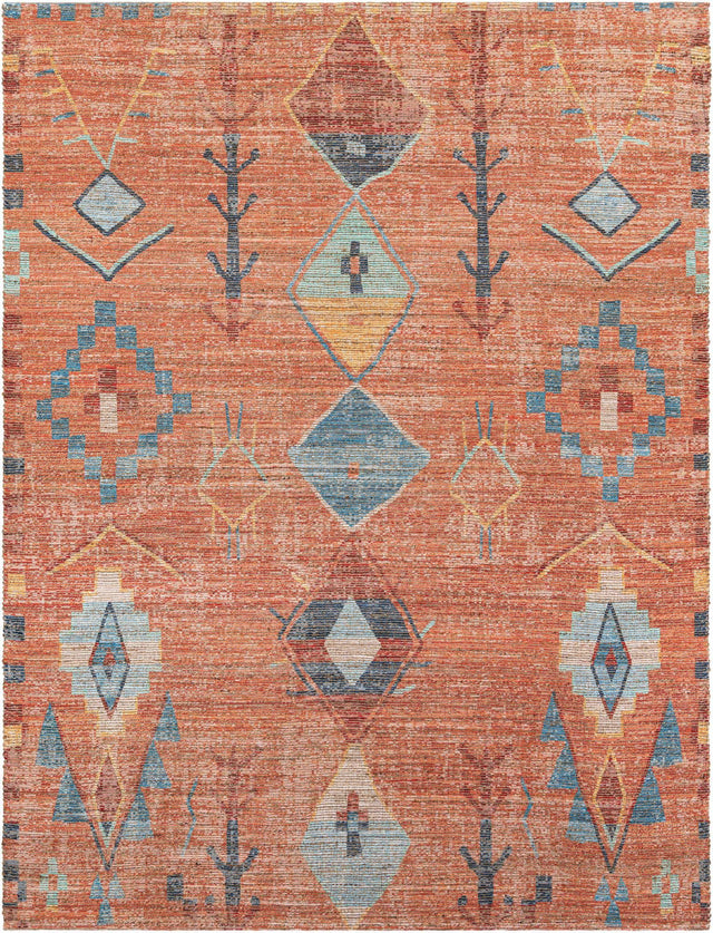 Rust Red 9' x 12' Chenille Jute Rectangle Area Rug Vintage Distressed Boho All Natural Eco-Friendly Sustainable Carpet for Living Dining Office Dorm Rooms for Sale at Rug Engine