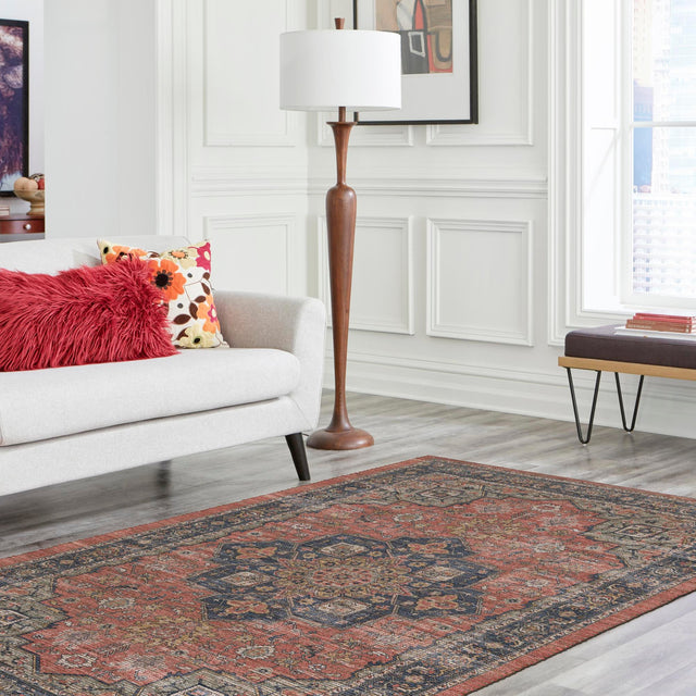 Antique Red 9' x 12' Chenille Jute Rectangle Area Rug Vintage Distressed Boho All Natural Eco-Friendly Sustainable Carpet for Living Dining Office Dorm Rooms for Sale at Rug Engine