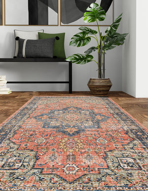 Antique Red 2' 2 x 8' Chenille Jute Runner Area Rug Vintage Distressed Boho All Natural Eco-Friendly Sustainable Carpet for Living Dining Office Dorm Rooms for Sale at Rug Engine