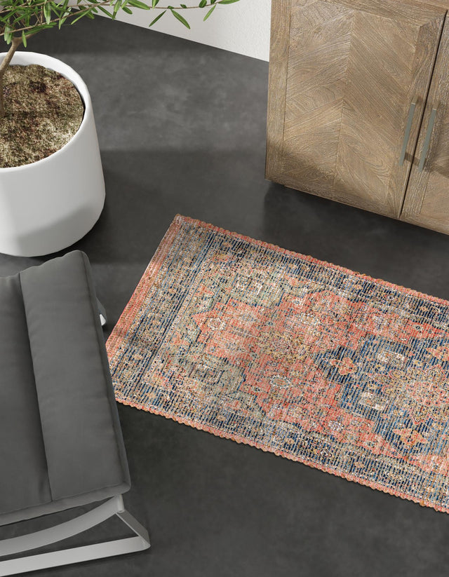 Antique Red 2' 2 x 8' Chenille Jute Runner Area Rug Vintage Distressed Boho All Natural Eco-Friendly Sustainable Carpet for Living Dining Office Dorm Rooms for Sale at Rug Engine