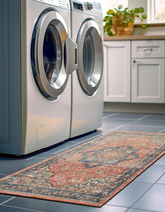 Antique Red 2' 2 x 8' Chenille Jute Runner Area Rug Vintage Distressed Boho All Natural Eco-Friendly Sustainable Carpet for Living Dining Office Dorm Rooms for Sale at Rug Engine