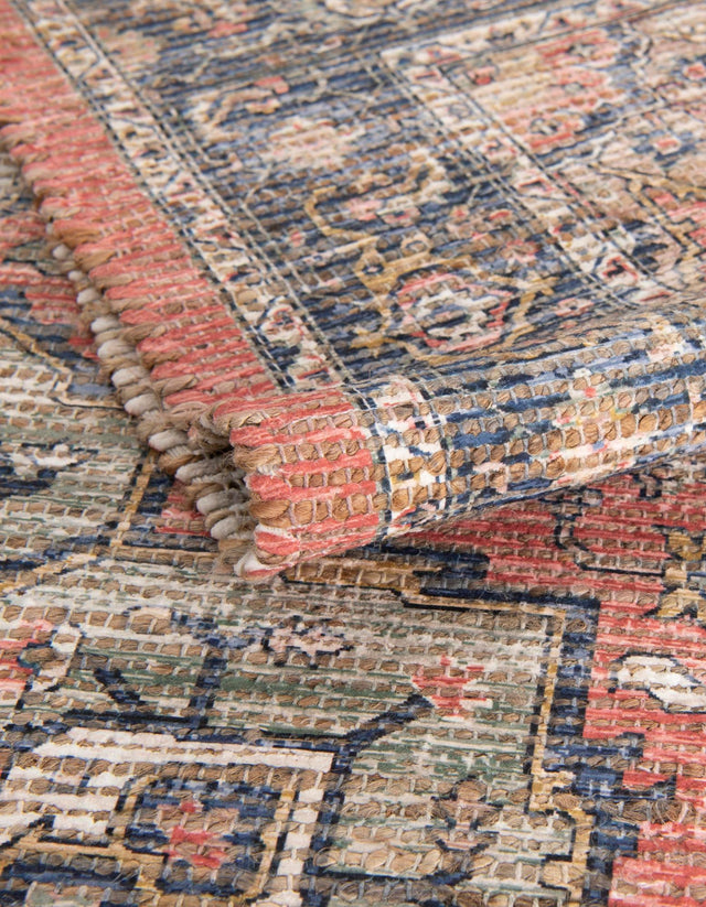 Antique Red 2' 2 x 8' Chenille Jute Runner Area Rug Vintage Distressed Boho All Natural Eco-Friendly Sustainable Carpet for Living Dining Office Dorm Rooms for Sale at Rug Engine