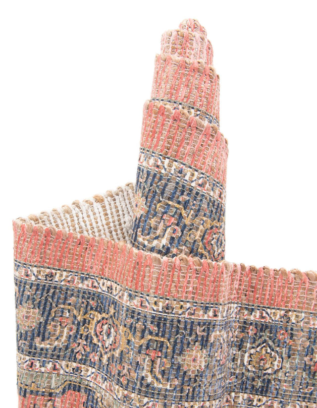 Antique Red 2' 2 x 8' Chenille Jute Runner Area Rug Vintage Distressed Boho All Natural Eco-Friendly Sustainable Carpet for Living Dining Office Dorm Rooms for Sale at Rug Engine